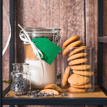 Печенье из рисовой муки с кусочками шоколада