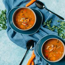 Liellopu gaļas un grūbu zupa