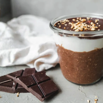 Šokolaadine üleöö kaerahelbepuder