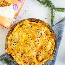 Šventinis daržovių pyragas be glitimo