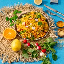 Салат из кускуса с карри