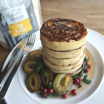 Веганские оладьи из кокосовой муки без глютена