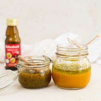 Kaks kastme varianti granadilli mahlaga