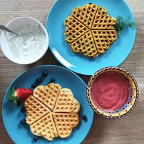 Сладкие и несладкие вафли без глютена