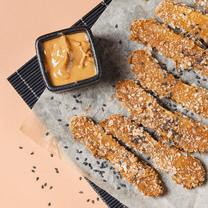 Keptos cukinijos teriyaki padaže