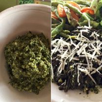 Пикантный песто с листьями зеленого чая