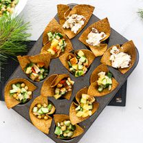 Tortilju groziņi ar 3 pildījumiem