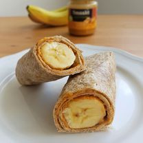 Tortilija su bananu ir riešutų sviestu