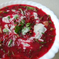 Веганский холодный борщ