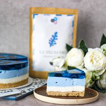 Sūrio pyragas su spirulina