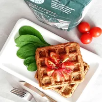 Vienagrūdžių miltų ir cukinijų vafliai