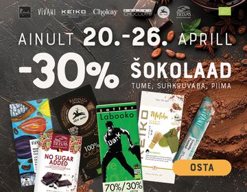 -30% šokolaadile | Pakkumine 🍫