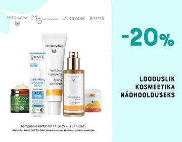 -20% näohooldustoodetele | Kampaania