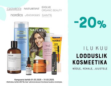 -20% populaarseimatele kosmeetikabrändidele | Kampaania