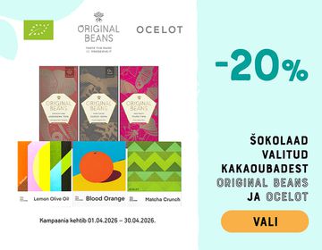 🍫-20% Ocelot ja Original Beans šokolaadidele | Kampaania