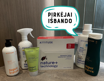 Ką sako mūsų pirkėjai? ATTITUDE švaros ir kosmetikos prekės