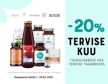 -20% allahindlust populaarsematele vitamiinidele ja nende kompleksitele kogu perele! | Pakkumine