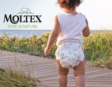 Ekologiškos sauskelnės MOLTEX – švelnios kūdikiui, draugiškos aplinkai