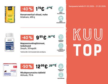 Märtsi TOP suurimad allahindlused | Kampaania