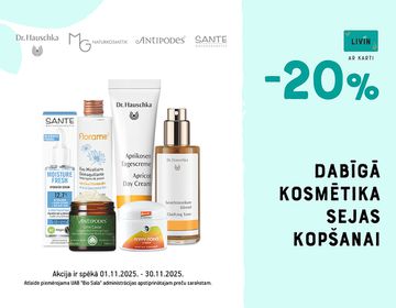 -20% sejas kopšanas līdzekļiem | Akcija