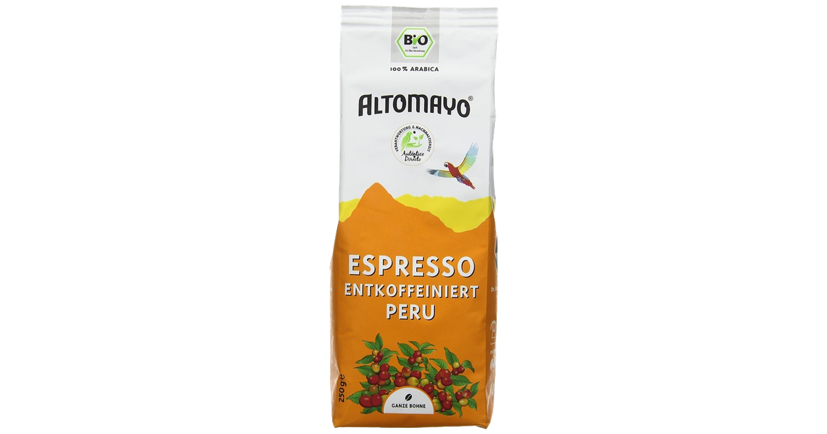 Кофе ESPRESSO в зернах без кофеина, органический | LIVIN