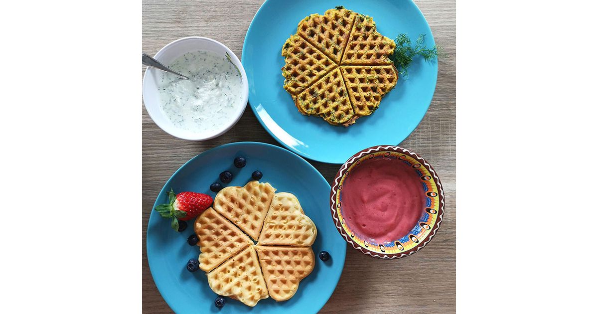 вафли без глютена в вафельнице