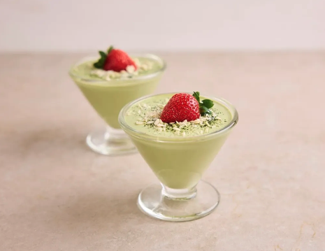 Jaapani matcha tee ja valge šokolaadi mousse