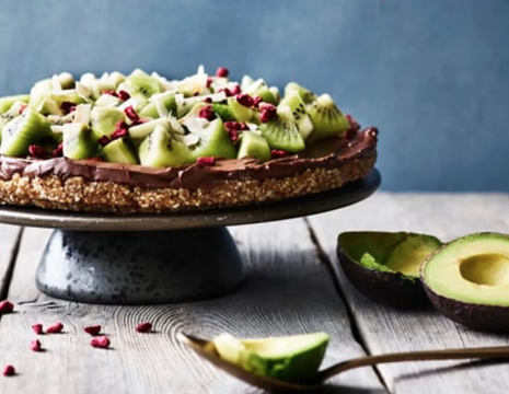 Avokado un kakao krēma deserts, bez glutēna