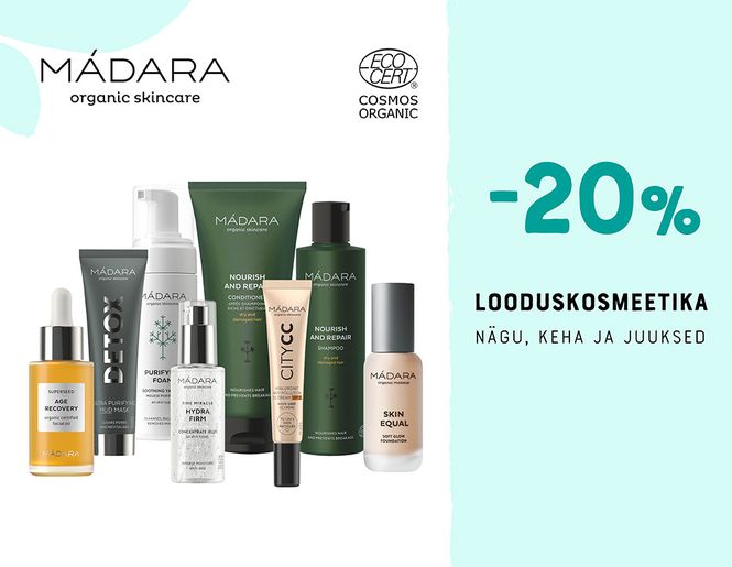 MÁDARA looduskosmeetika -20% | Sooduskampaania