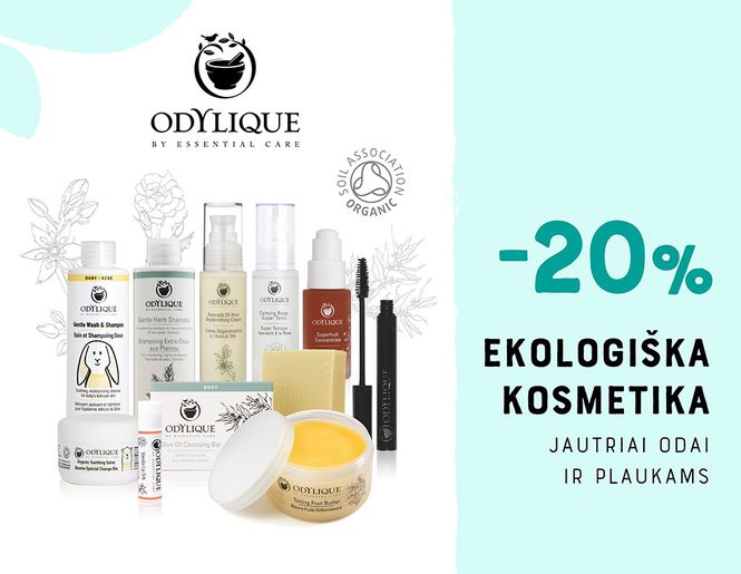 -20% ekologiškai kosmetikai „Odylique“ | Akcija
