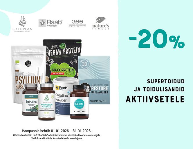 -20% toodetele aktiivsetele inimestele | Pakkumine