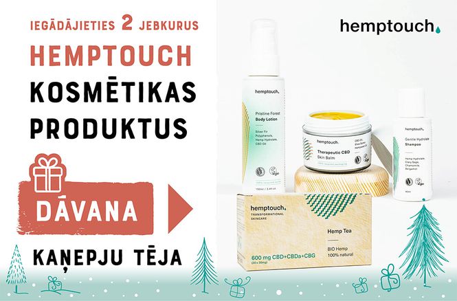 DĀVANA, pērkot jebkurus divus „Hemptouch“ produktus | Akcija