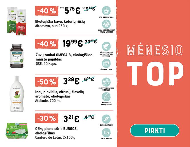 TOP didžiausios spalio mėnesio nuolaidos | Akcija