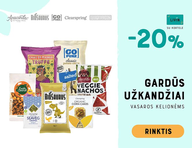 Gardūs užkandžiai vasaros kelionėms  | Akcija