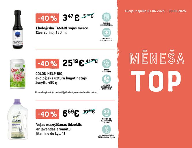 TOP lielākās jūnija atlaides | Akcija