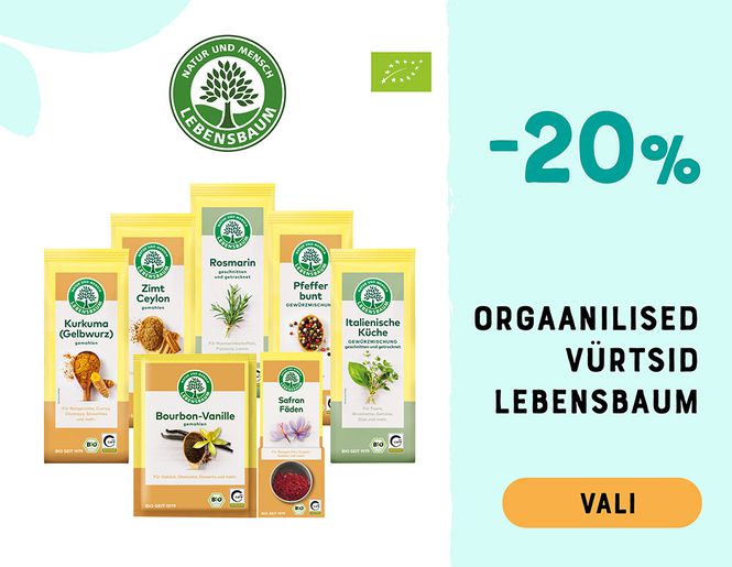 -20% allahindlus Lebensbaum orgaanilistele vürtsidele