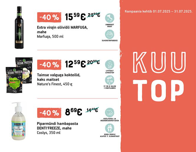 TOP suurimad allahindlused Juulikuus | Kampaania