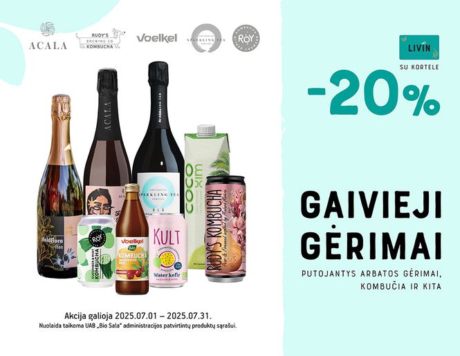 -20% gaiviesiems gėrimams | Akcija