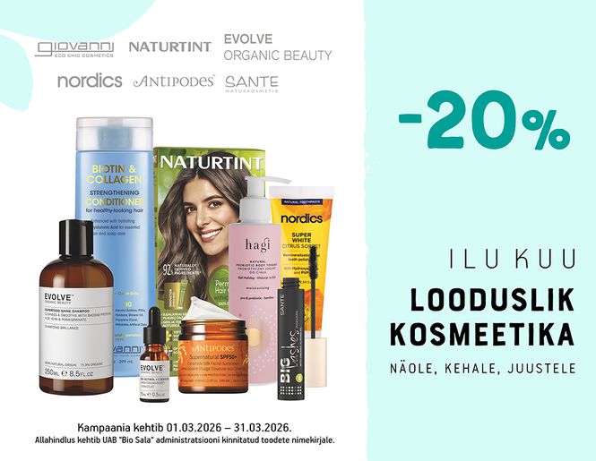 -20% populaarseimatele kosmeetikabrändidele | Kampaania
