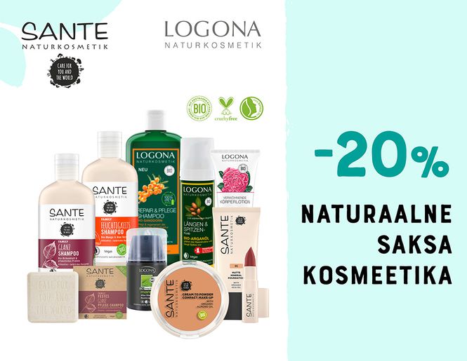 -20% naturaalsele Sante ja Logona kosmeetikale | Kampaania
