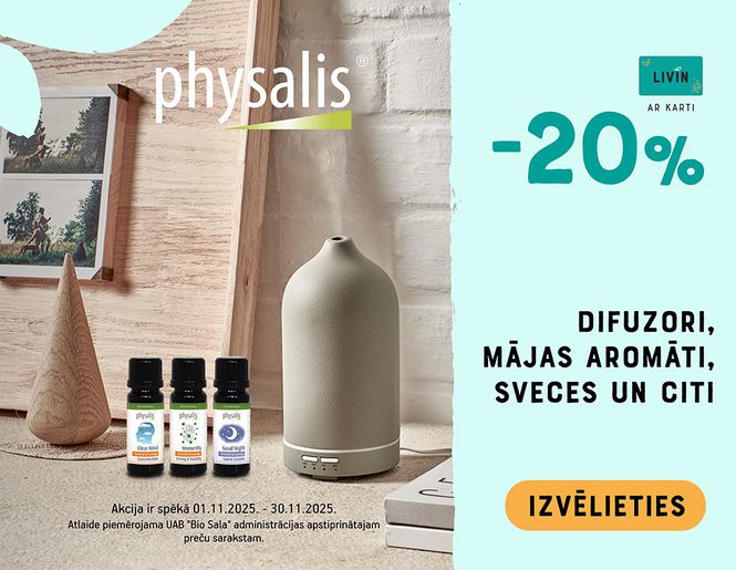 -20% precēm mājas komfortam | Akcija