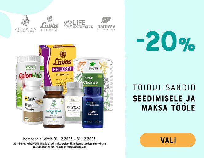 Seedimist soodustavad toidulisandid -20% | Sooduskampaania