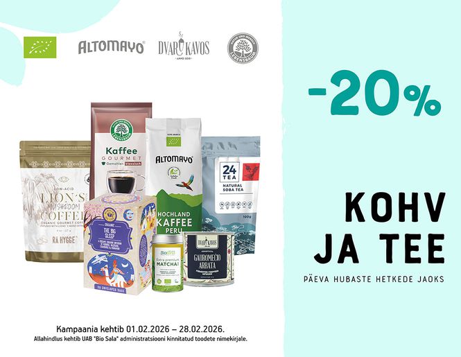 -20% kohvile ja teele | Pakkumine