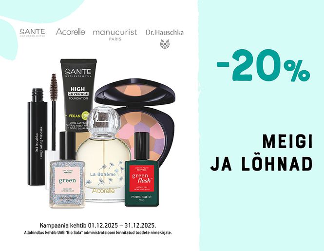-20% dekoratiivkosmeetikale ja parfüümidele | Kampaania