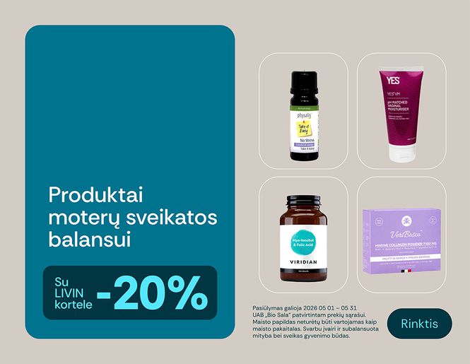 🌸 -20% produktams moterų sveikatos balansui| Akcija