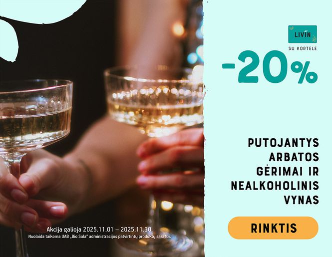 -20% nuolaida putojantiems gėrimams | Akcija