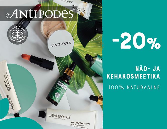 Antipodes naturaalne kosmeetika -20% | Pakkumine