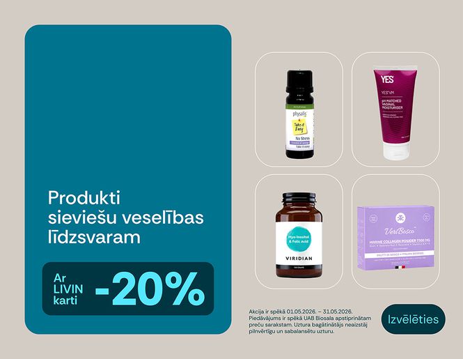 🌸 -20% precēm sieviešu veselības līdzsvaram | Akcija