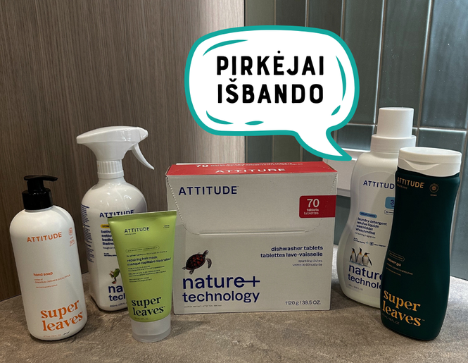 Ką sako mūsų pirkėjai? ATTITUDE švaros ir kosmetikos prekės