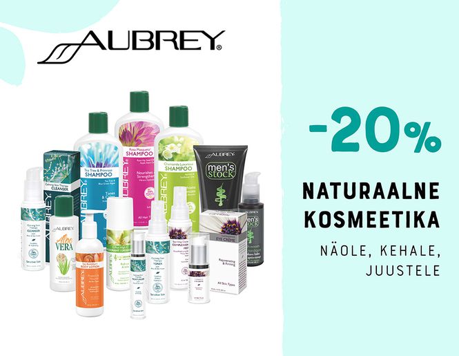 -20% naturaalsele kosmeetikale Aubrey | Pakkumised